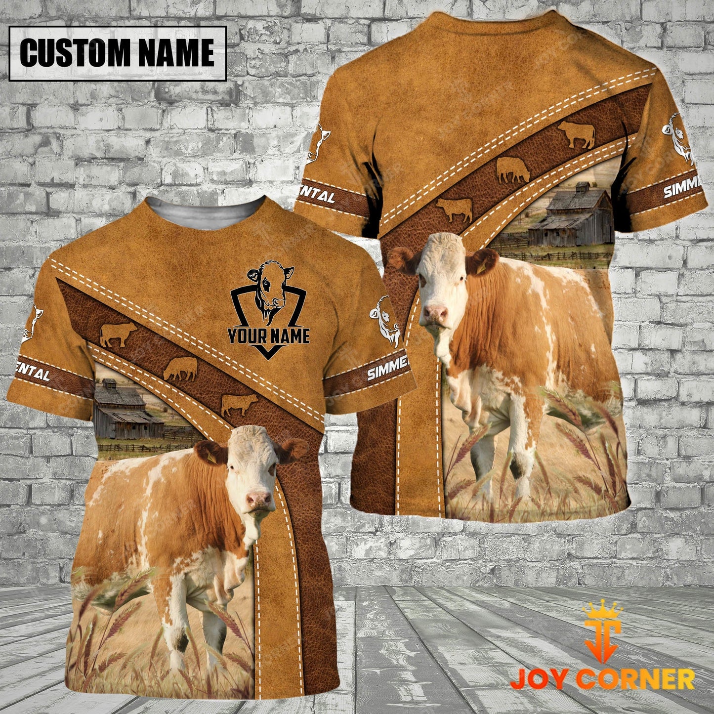 Novacare Simmental Custom Name Printed Cattle 3D Hoodie