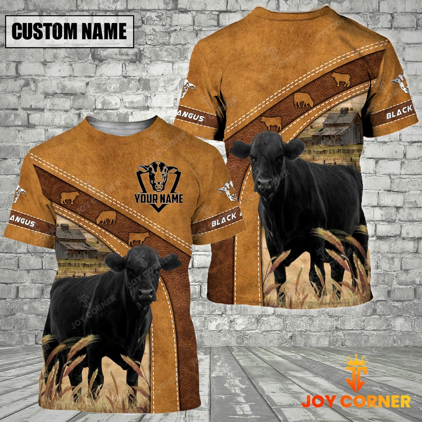 Novacare Personalized Name Farm Black Angus Cattle Hoodie TT2
