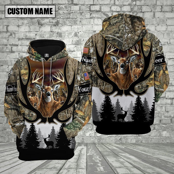 Novacare Personalized Name Deer Hunting Grassbrown Shirt 3D All Over Printed Clothes