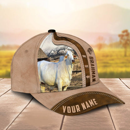 Novacare Brahman Custom Name Light Brown Cap