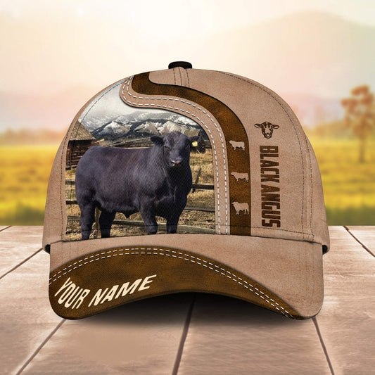 Novacare Black Angus Custom Name Light Brown Cap