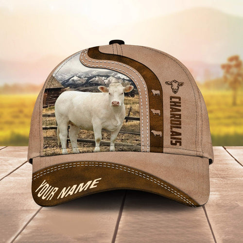 Novacare Charolais Custom Name Light Brown Cap