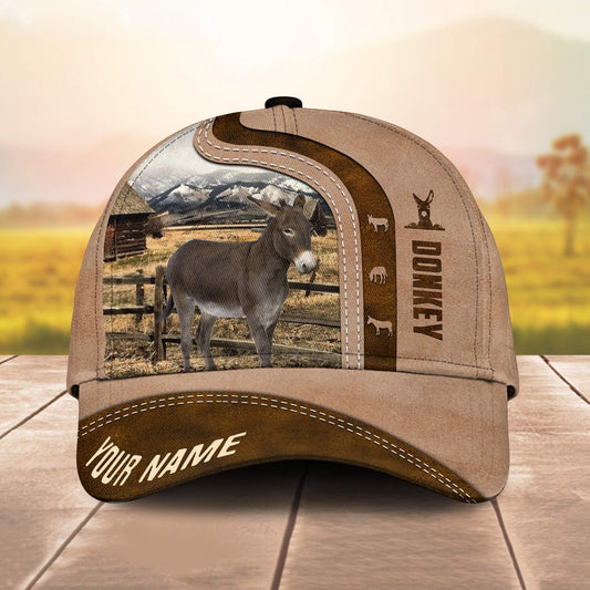 Novacare Donkey Custom Name Light Brown Cap