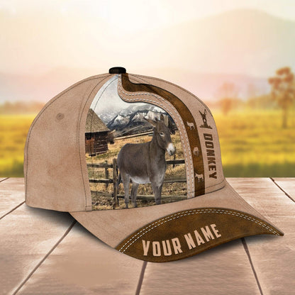 Novacare Donkey Custom Name Light Brown Cap