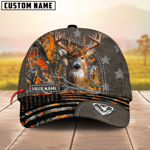Novacare Mule Hunting Customized Name US Flag 3D Classic Cap