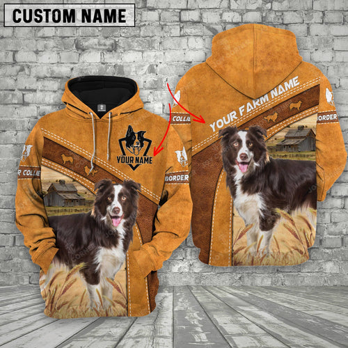 Novacare Personalized Name Border Collie Cattle Hoodie TT5