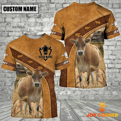 Novacare Jersey Cow No Horns Custom Name Printed Cattle 3D Hoodie