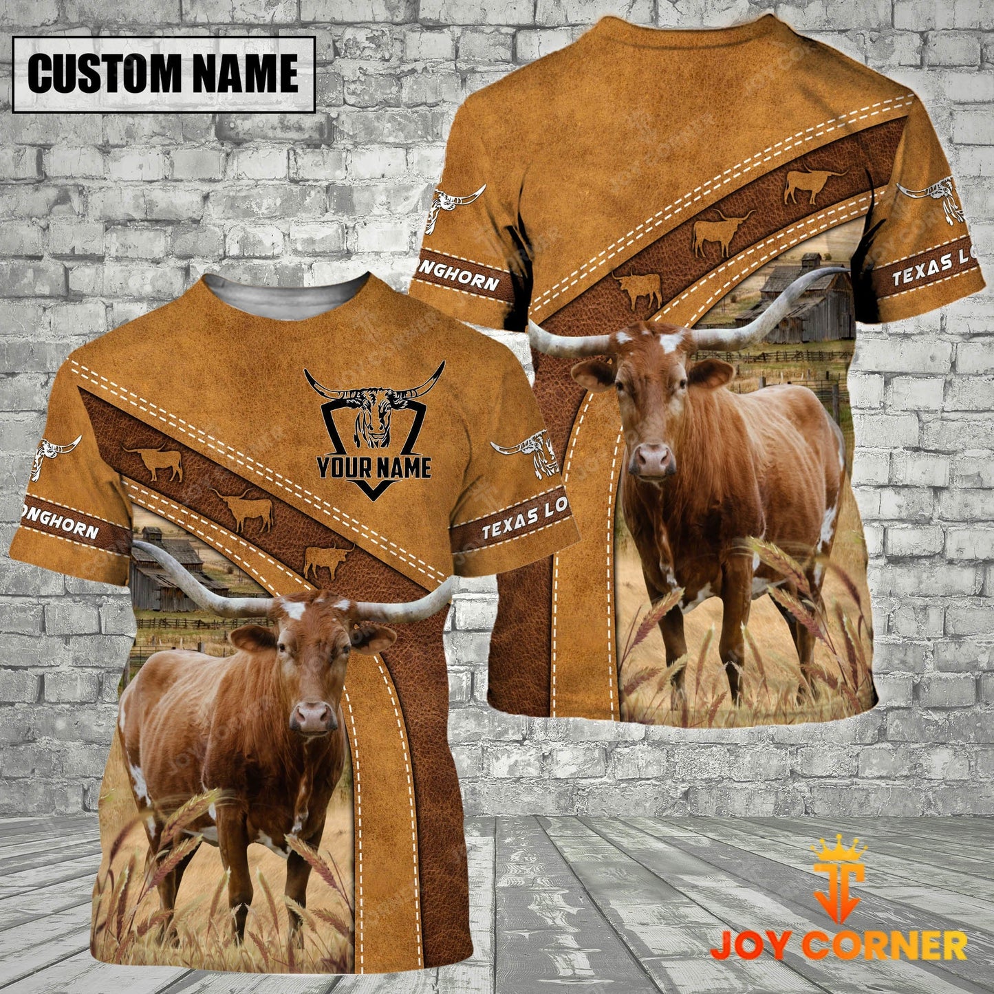 Novacare Personalized Name Farm Texas Longhorn Cattle Hoodie TT5