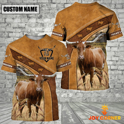 Novacare Personalized Name Farm Texas Longhorn Cattle Hoodie TT5