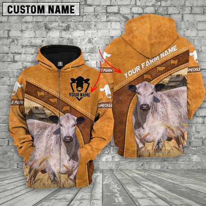 Novacare Custom Name 3D Speckle Park Cattle Hoodie